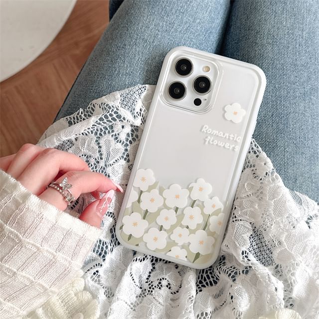 Floral Phone Case - iPhone 15 Pro Max / 15 Pro / 15 Plus / 15 / 14 Pro Max / 14 Pro / 14 Plus / 14 / 13 Pro Max / 13 Pro / 13 / 13 mini / 12 Pro Max / 12 Pro / 12 / 12 mini / 11 Pro Max / 11 Pro / 11 SpreePicky