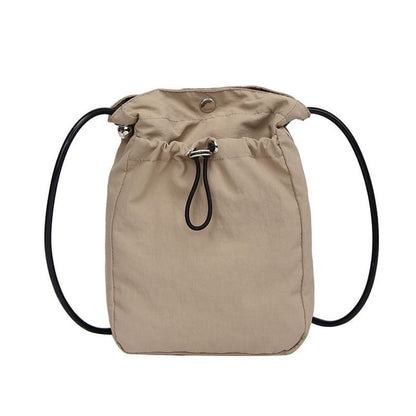 Plain Drawstring Crossbody Bag mySite