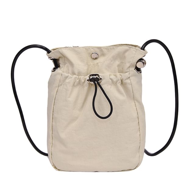 Plain Drawstring Crossbody Bag mySite