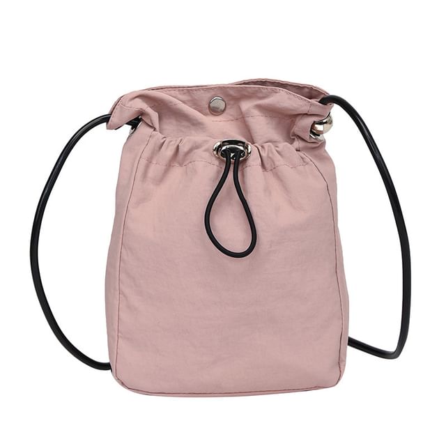 Plain Drawstring Crossbody Bag mySite