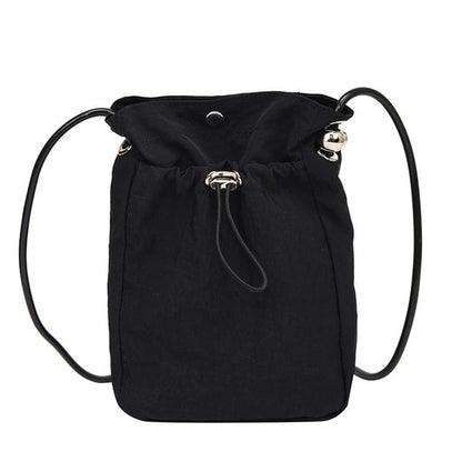 Plain Drawstring Crossbody Bag mySite