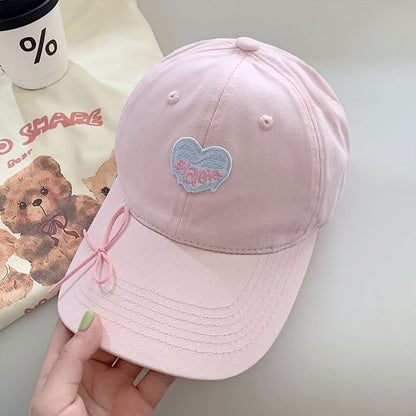 Embroidered Heart Baseball Cap SpreePicky