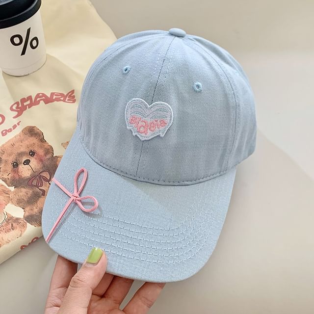 Embroidered Heart Baseball Cap SpreePicky