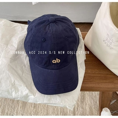 Embroidered Logo Cotton Twill Cap SpreePicky