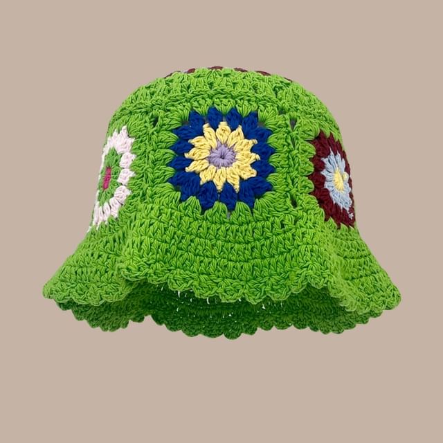 Floral Crochet Cloche Hat SpreePicky