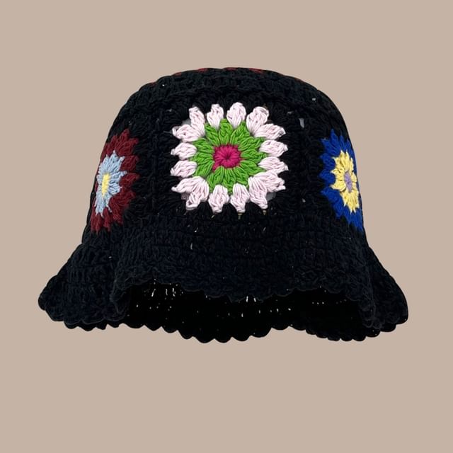 Floral Crochet Cloche Hat SpreePicky