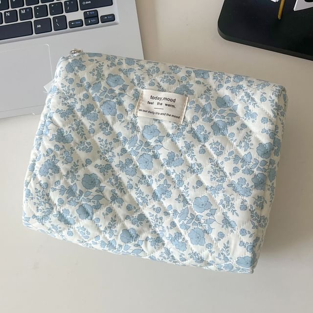 Floral Fabric Pouch / Makeup Bag / Clutch SpreePicky