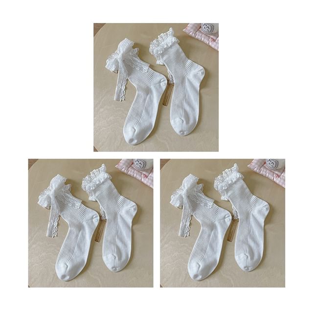 Bow Lace Socks / Set SpreePicky