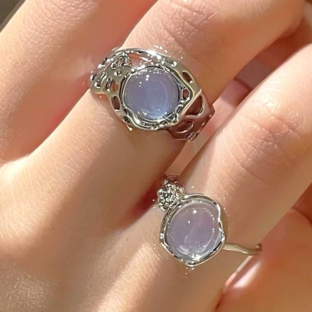 Faux Gemstone Open Ring mySite