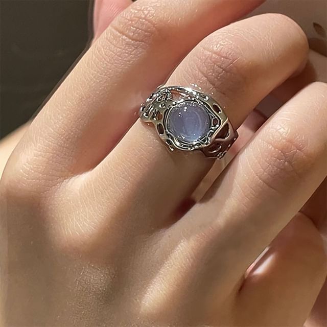 Faux Gemstone Open Ring mySite