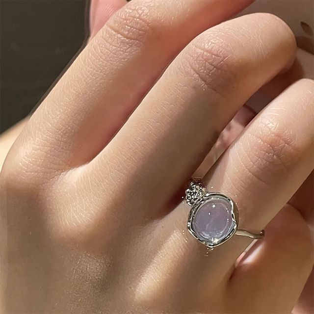 Faux Gemstone Open Ring mySite