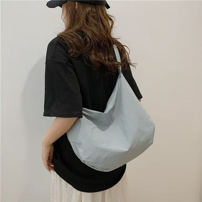 Plain Zip Shoulder Bag SpreePicky