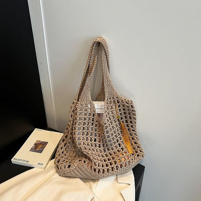 Crochet Plain Tote Bag mySite