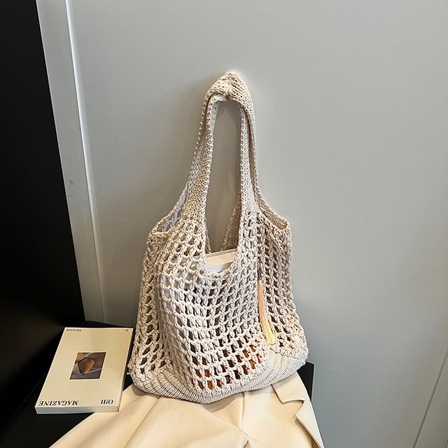 Crochet Plain Tote Bag mySite