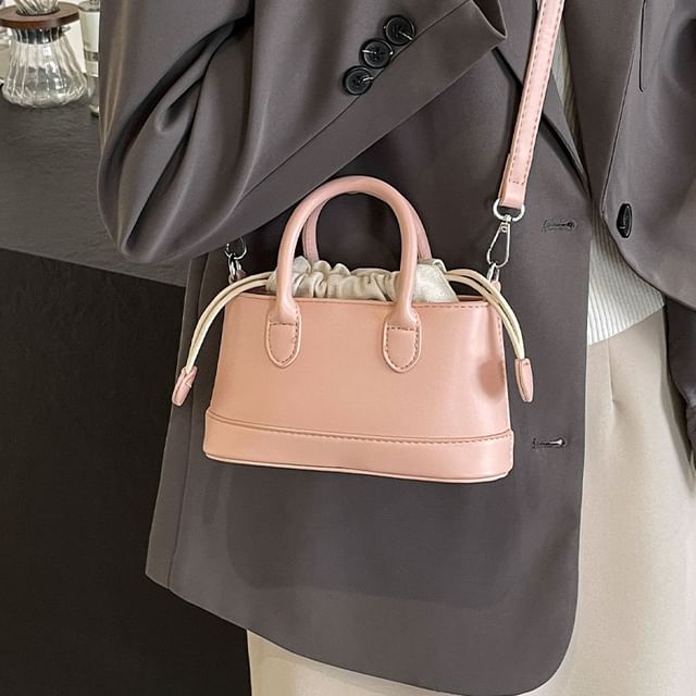 Drawstring Top Handle Crossbody Bag SpreePicky