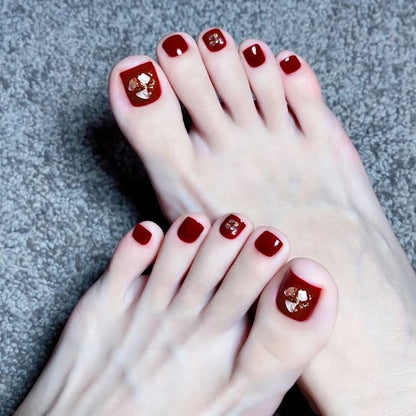 Sequined Press On Toenail SpreePicky