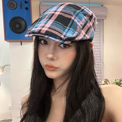 Plaid Flat Cap SpreePicky