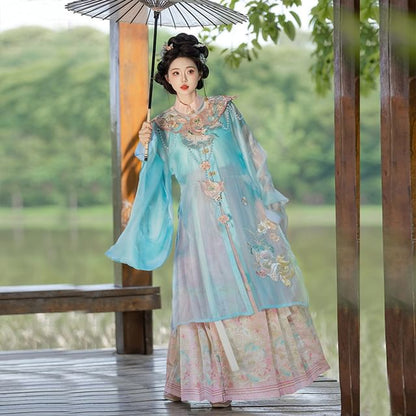 Flower Embroidered Hanfu Set SpreePicky