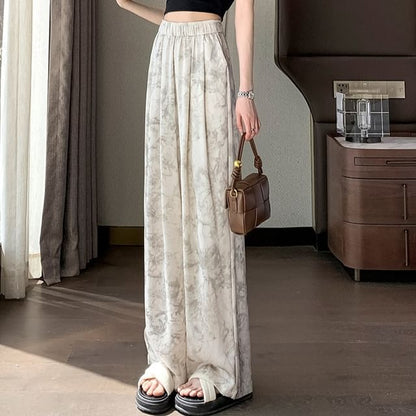 High Waist Print Wide Leg Pants (Various Designs) mySite