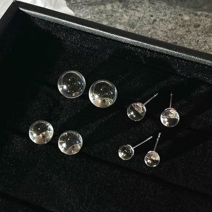 Glass Bead Stud Earring SpreePicky