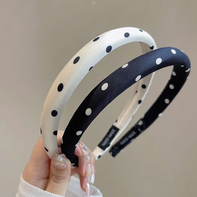 Polka Dot Fabric Headband SpreePicky