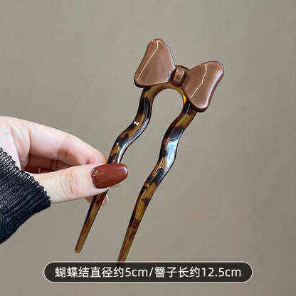 Bow Acetate Hair Stick SpreePicky