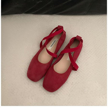 Faux-Suede Ballet Flats in 5 Colors SpreePicky