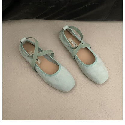 Faux-Suede Ballet Flats in 5 Colors SpreePicky