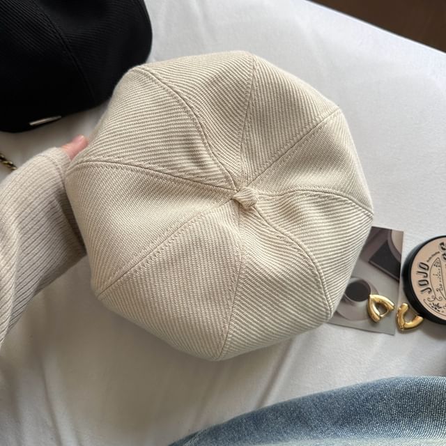 Herringbone Plain Beret SpreePicky