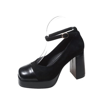 High Heel Ankle Strap Platform Mary Jane Pumps mySite