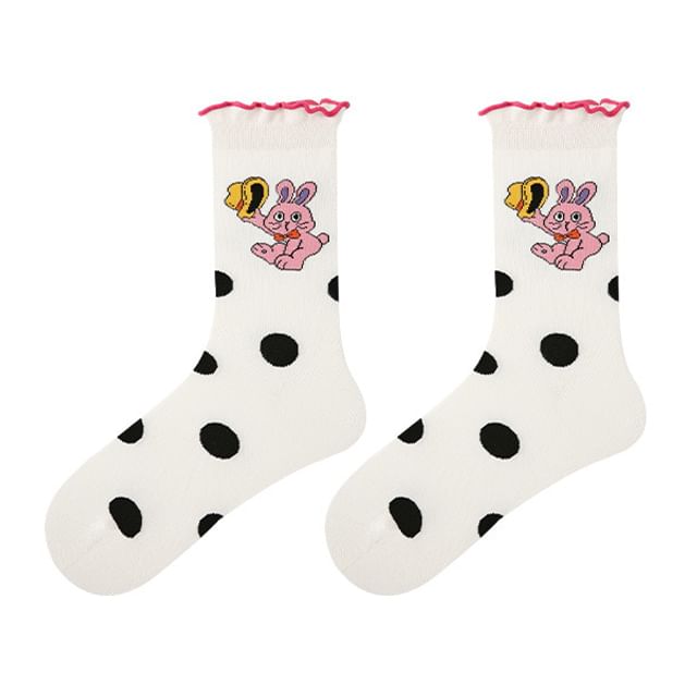 Rabbit Dotted Socks SpreePicky