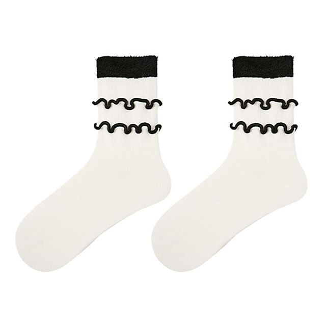 Ruffle Crew Socks SpreePicky