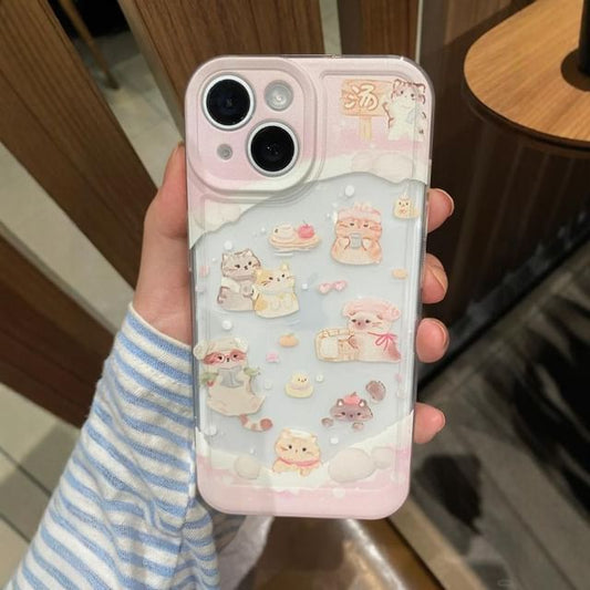 Cat Phone Case - iPhone 15 Pro Max / 15 Pro / 15 / 14 Pro Max / 14 Pro / 14 / 13 Pro Max / 13 Pro / 13 / 12 Pro Max / 12 / 11 SpreePicky