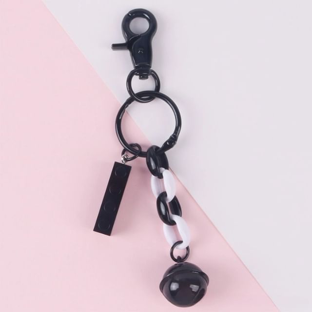 Bell Toy Block Bag Charm Keyring SpreePicky