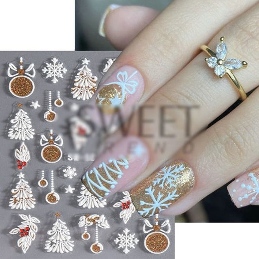 Christmas Nail Art Stickers SpreePicky