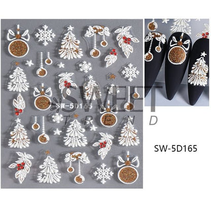 Christmas Nail Art Stickers SpreePicky