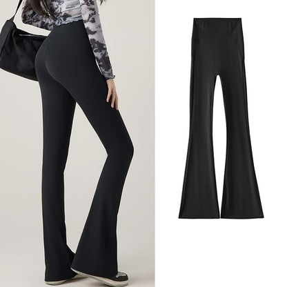 Plain Flare Yoga Pants SpreePicky