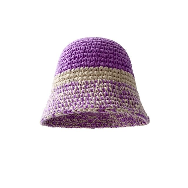 Panel Knit Bucket Hat SpreePicky