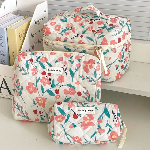 Floral Fabric Makeup Bag / Clutch / Pencil Case (Various Designs) SpreePicky