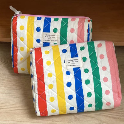 Polka Dot Fabric Makeup Bag / Clutch / Pencil Case (Various Designs) SpreePicky