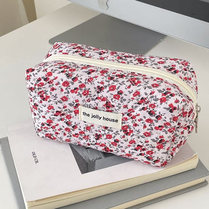 Floral Fabric Makeup Bag / Pencil Case SpreePicky