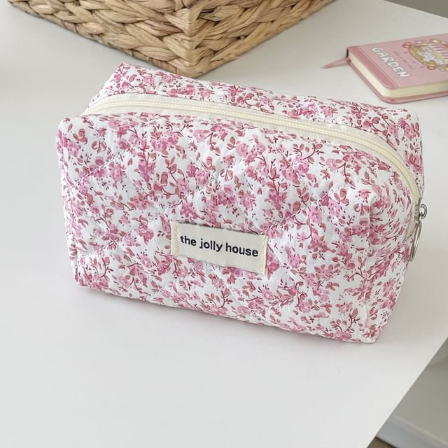 Floral Fabric Makeup Bag / Pencil Case SpreePicky