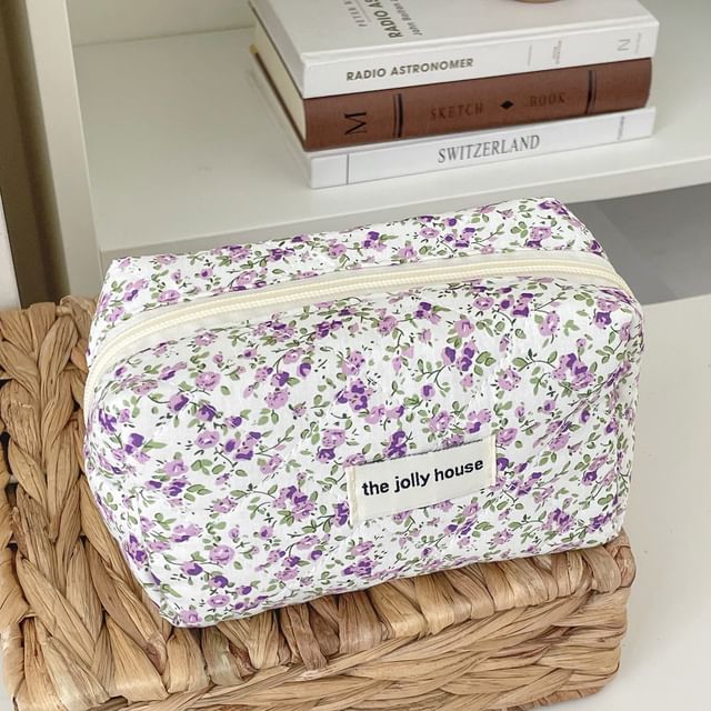 Floral Fabric Makeup Bag / Pencil Case SpreePicky