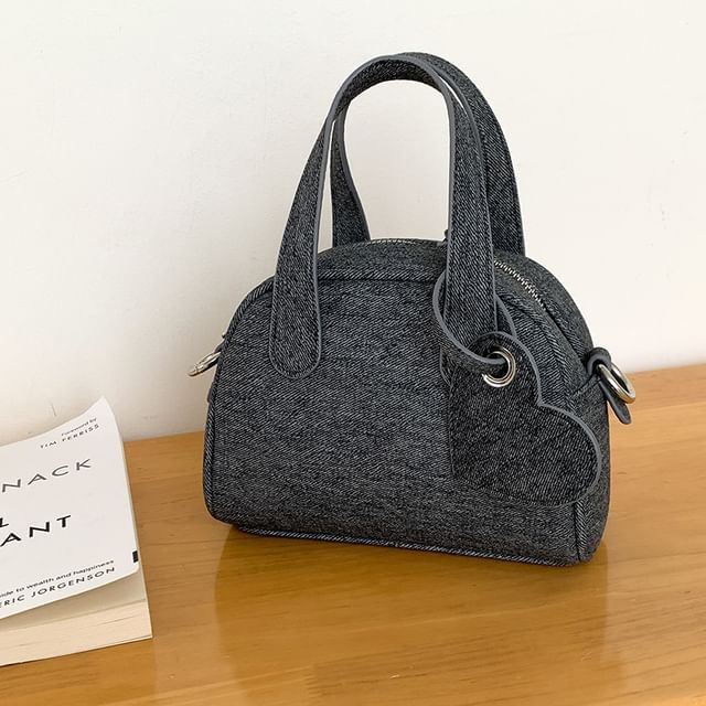 + Set: Charm Bowler Bag Denim FashionChic