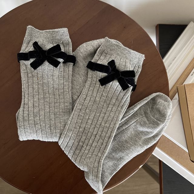 Bow Accent Socks SpreePicky