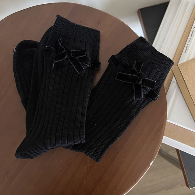 Bow Accent Socks SpreePicky