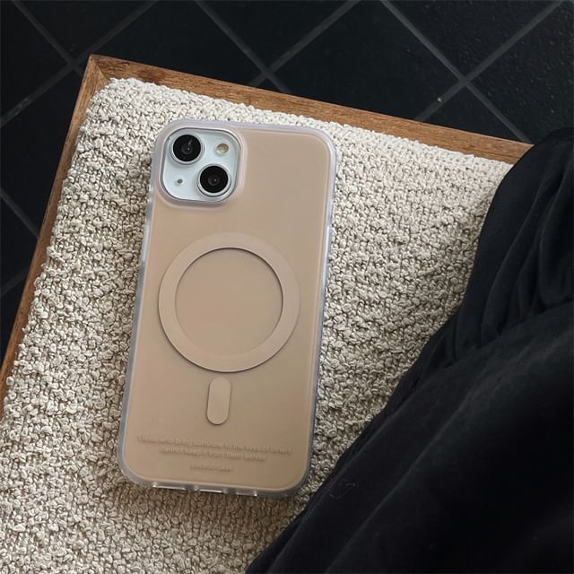 (Compatible Magnetic MagSafe) with Plain Case Phone FashionChic