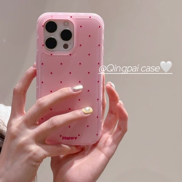 Polka Dot Phone Case - iPhone 15 Pro Max / 15 Pro / 15 Plus / 15 / 14 Pro Max / 14 Pro / 14 Plus / 14 / 13 Pro Max / 13 Pro / 13 / 13 mini / 12 Pro Max / 12 Pro / 12 / 12 mini / 11 Pro Max / 11 Pro / 11 SpreePicky