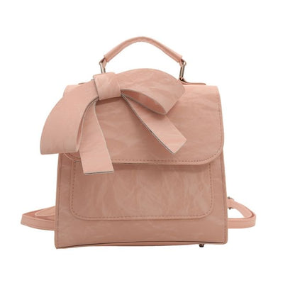 Patterned Bow Flap Backpack SpreePicky