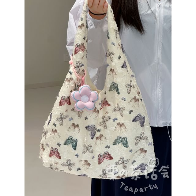 Butterfly Print Tote Bag / Bag Charm / Set SpreePicky